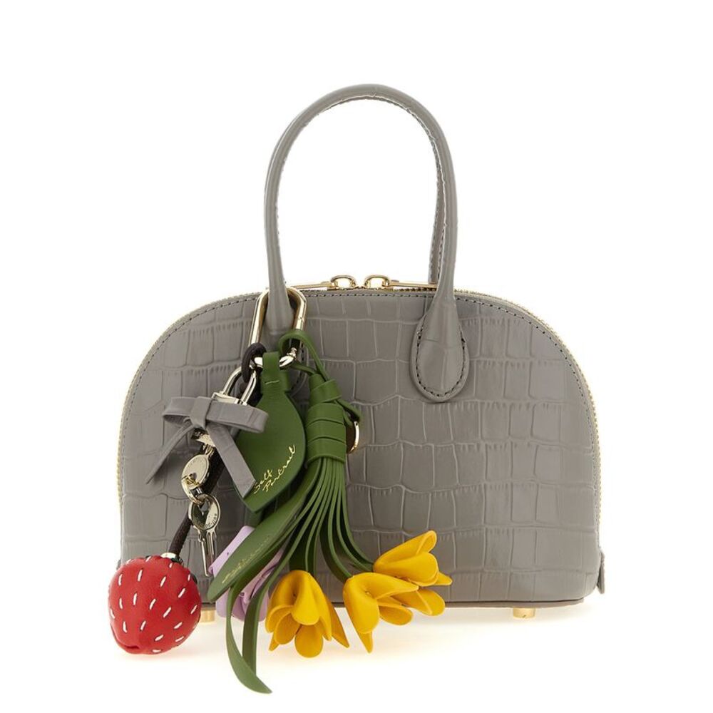 Self-Portrait Gray Cowhide Women's Handbag